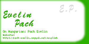 evelin pach business card